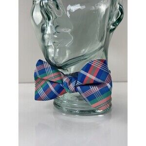 NEW PreTied Green & Blue Plaid Bow Tie Neck Tie Adjustable Size Ballroom Formal